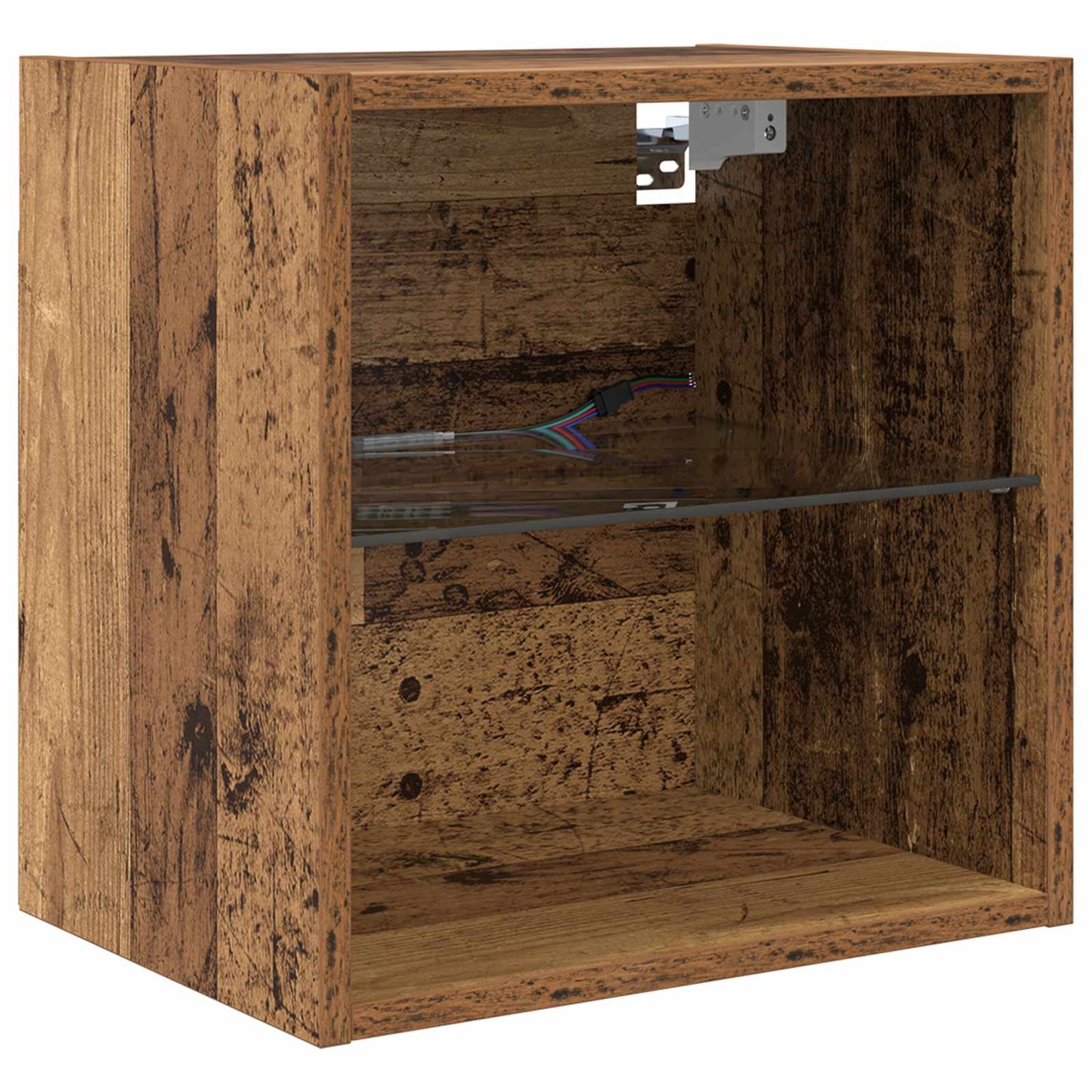 TV Wand Einheiten mit LED 5 stk. Altholz 100 x 30 x 30 cm