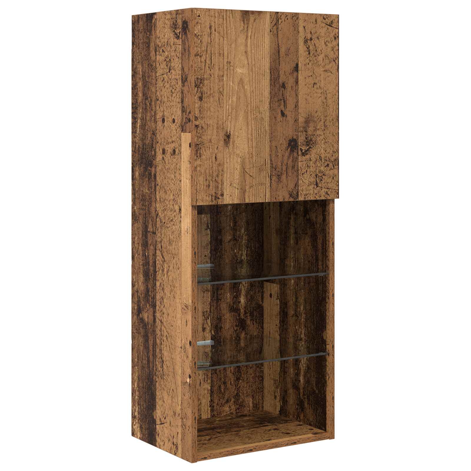 TV Wand Einheiten mit LED 5 stk. Altholz 100 x 30 x 30 cm