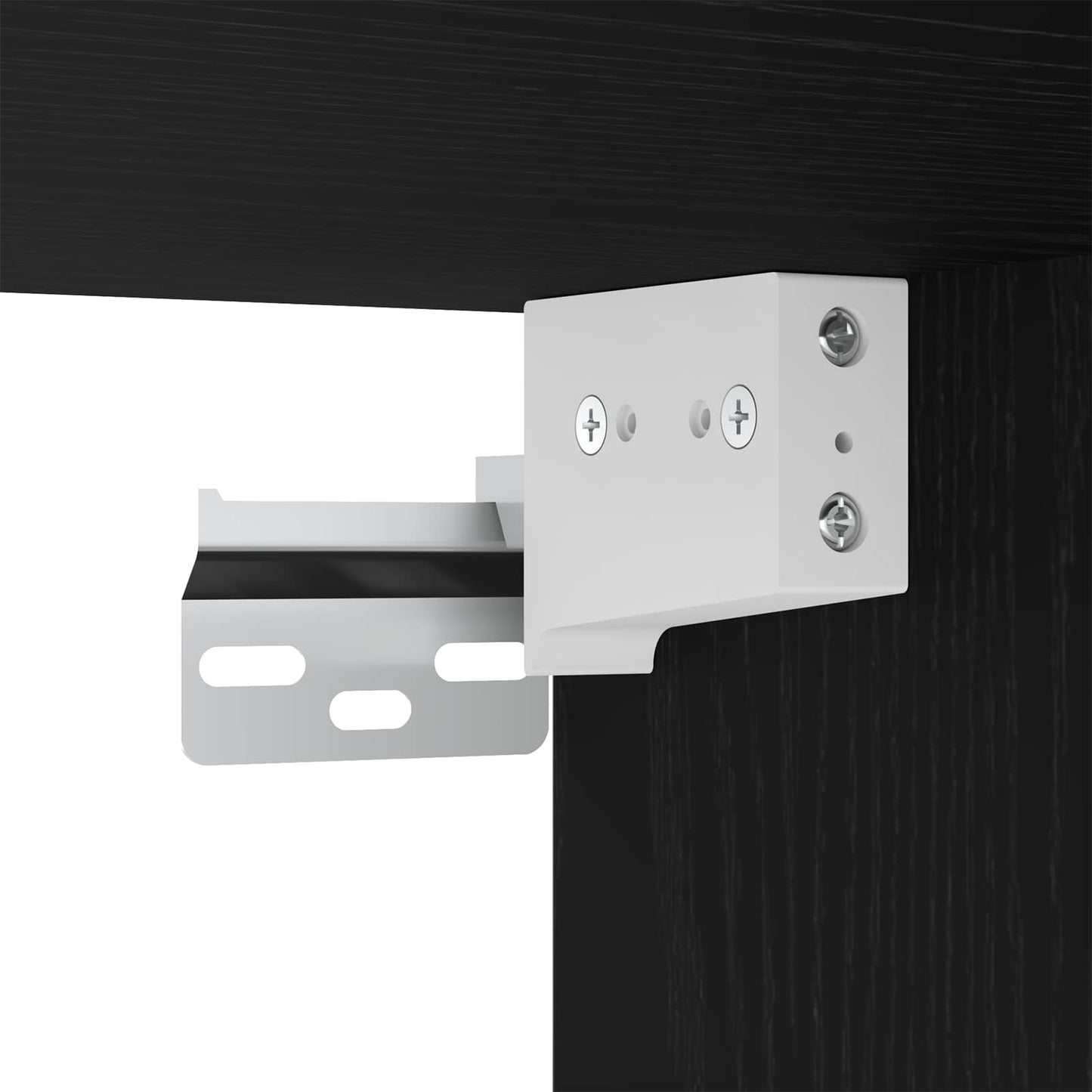 TV-Wandregal-Set 5 stk. Schwarz Eichen-Optik Holzwerkstoff