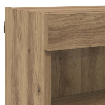 TV Wand Einheiten mit LED 6 stk. Artisan-Eiche