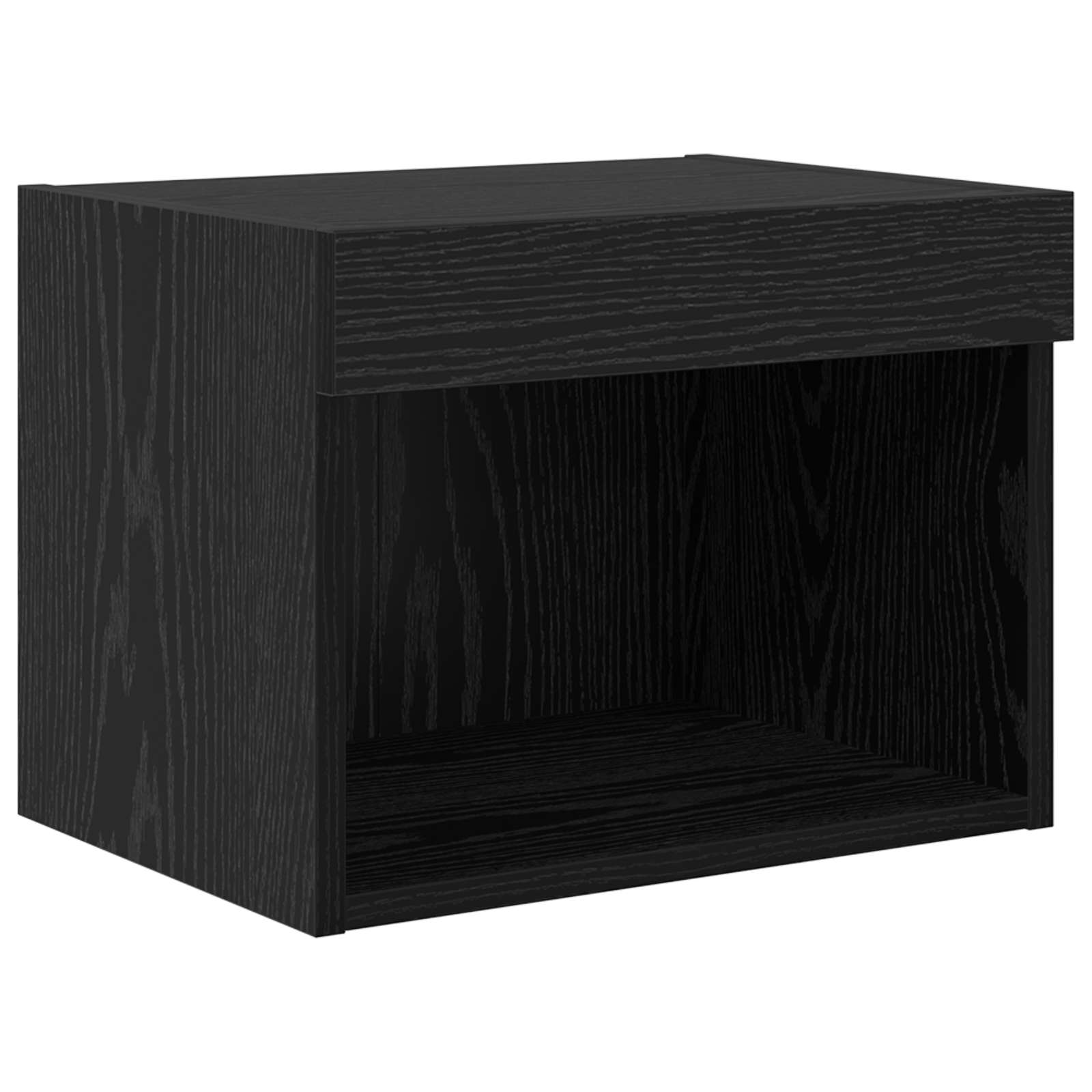 TV Wand Einheiten mit LED 5 stk. Schwarz Eichen-Optik