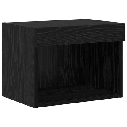 TV Wand Einheiten mit LED 5 stk. Schwarz Eichen-Optik
