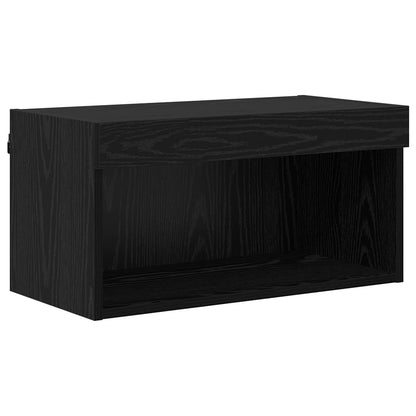 TV Wand Einheiten mit LED 5 stk. Schwarz Eichen-Optik