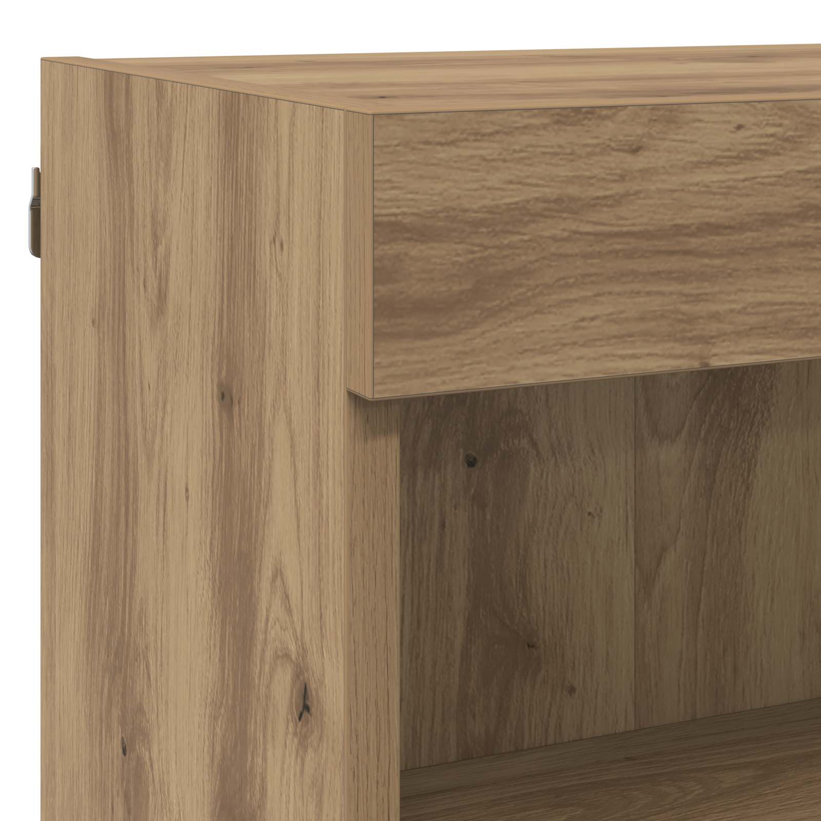 TV-Wandgeräte 6 stk. Artisan-Eiche Holzwerkstoff