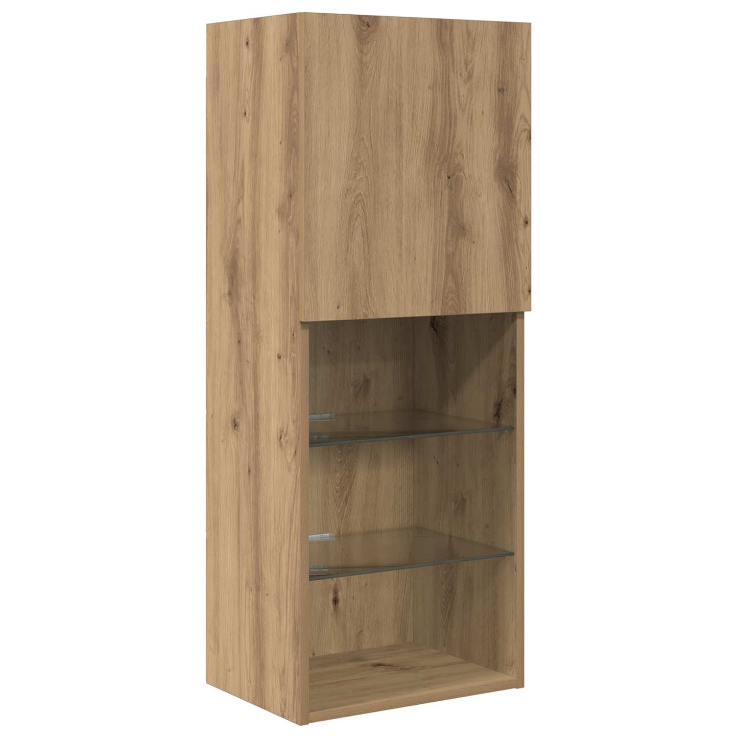 TV-Wandgeräte 6 stk. Artisan-Eiche Holzwerkstoff