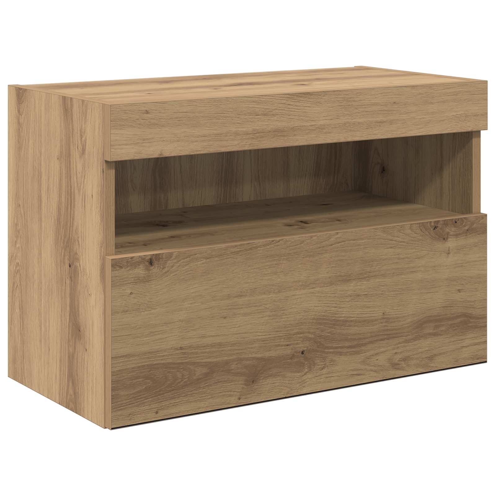TV-Wandgeräte 6 stk. Artisan-Eiche Holzwerkstoff