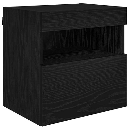 TV Wand Einheiten mit LED 5 stk. Schwarz Eichen-Optik