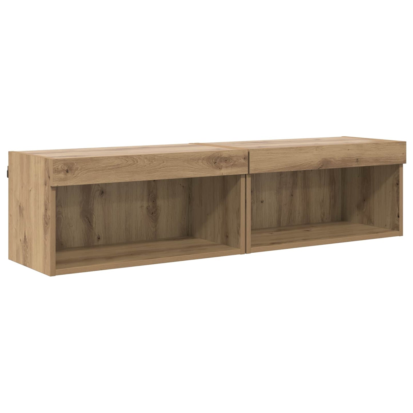 TV-Wandregal-Set 6 pcs Artisan-Eiche Holzwerkstoff
