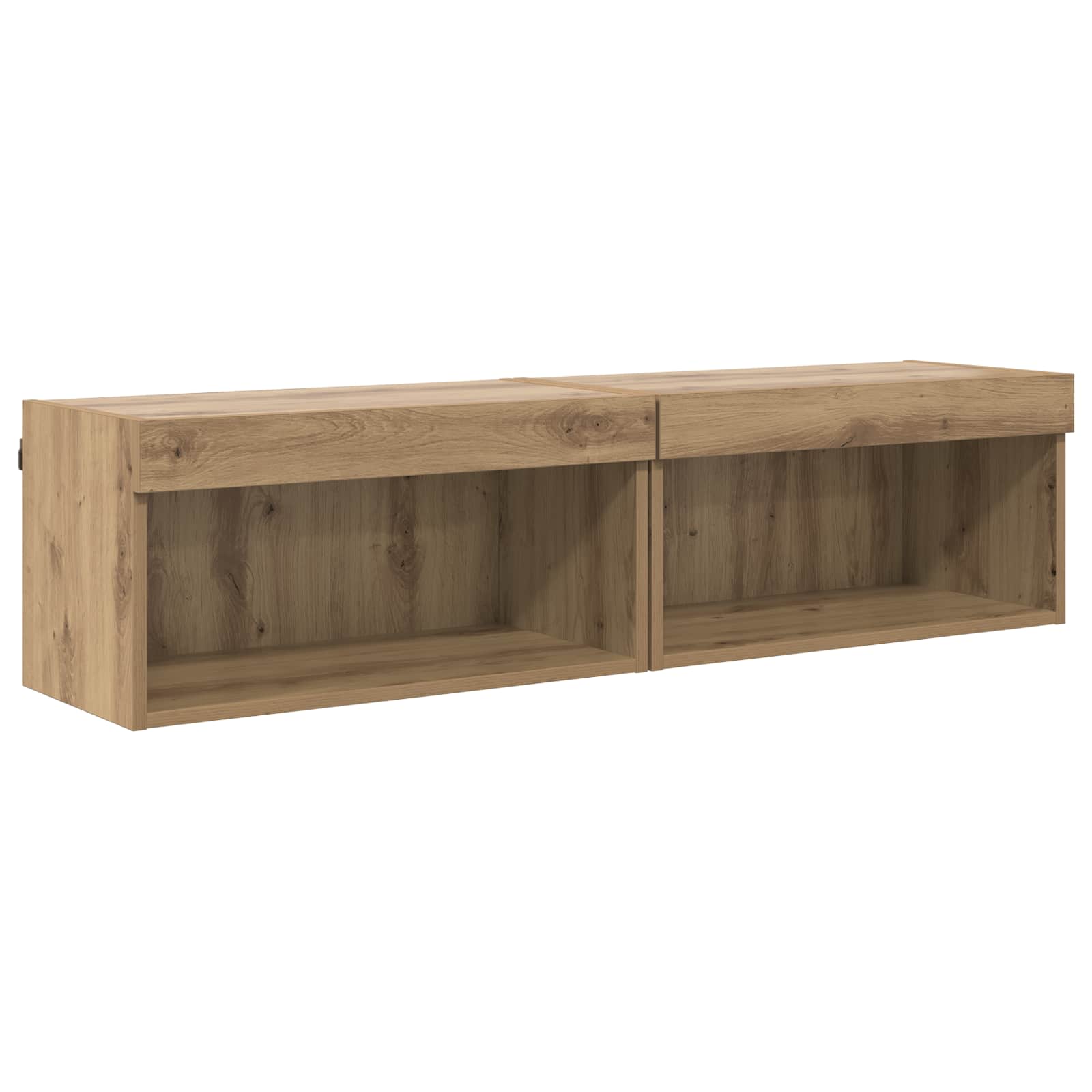 TV-Wandregal-Set 6 pcs Artisan-Eiche Holzwerkstoff