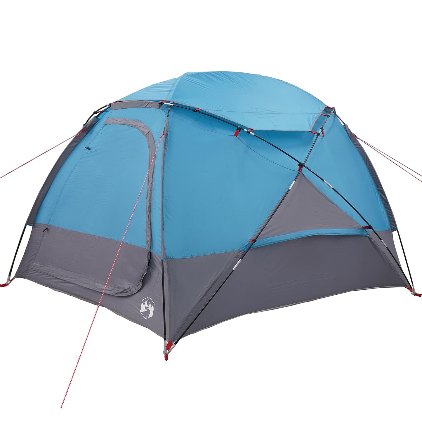 Kuppelzelt mit abnehmbarem Regenfly 4 Personen Blau