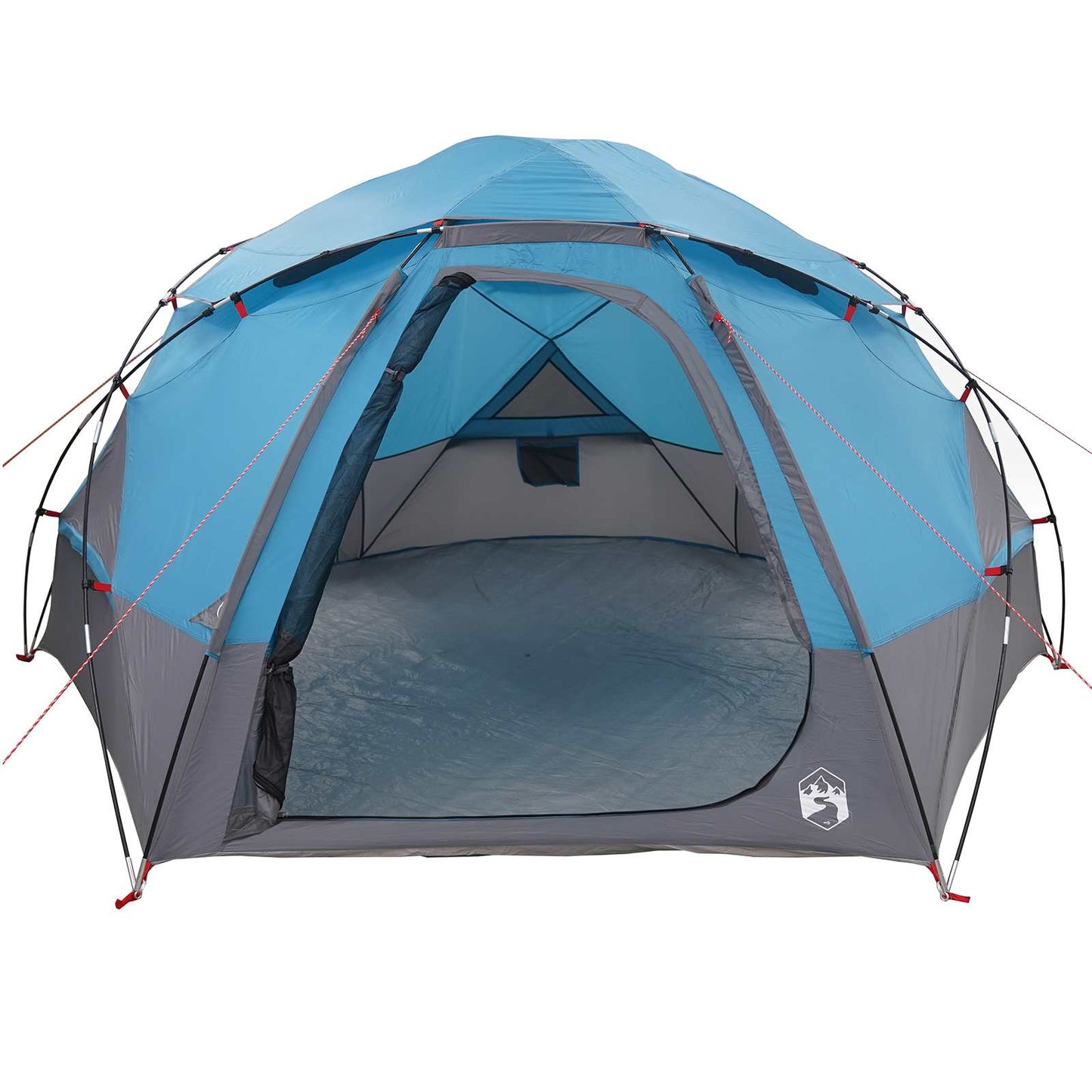 Kuppelzelt mit abnehmbarem Regenfly 4 Personen Blau