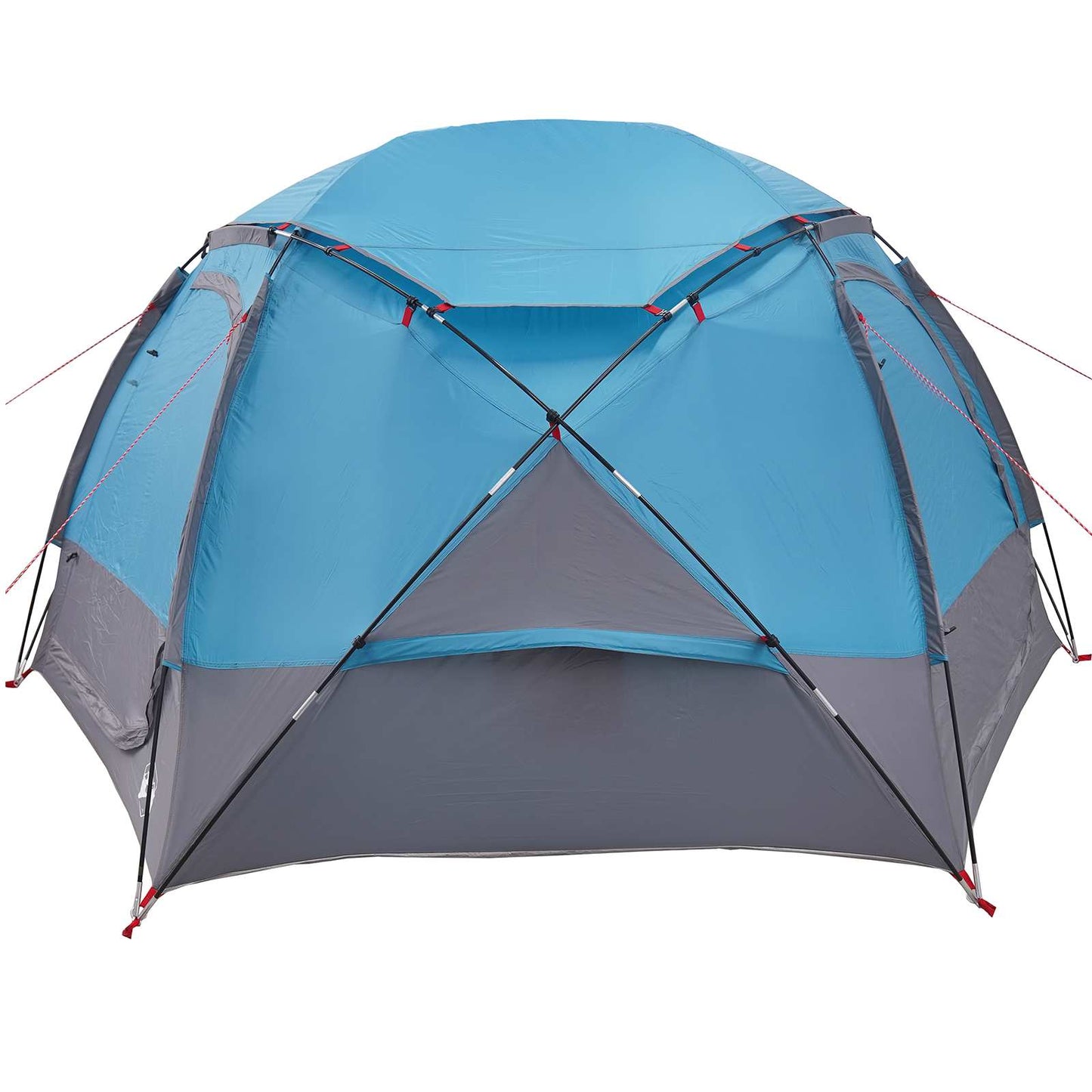 Kuppelzelt mit abnehmbarem Regenfly 4 Personen Blau