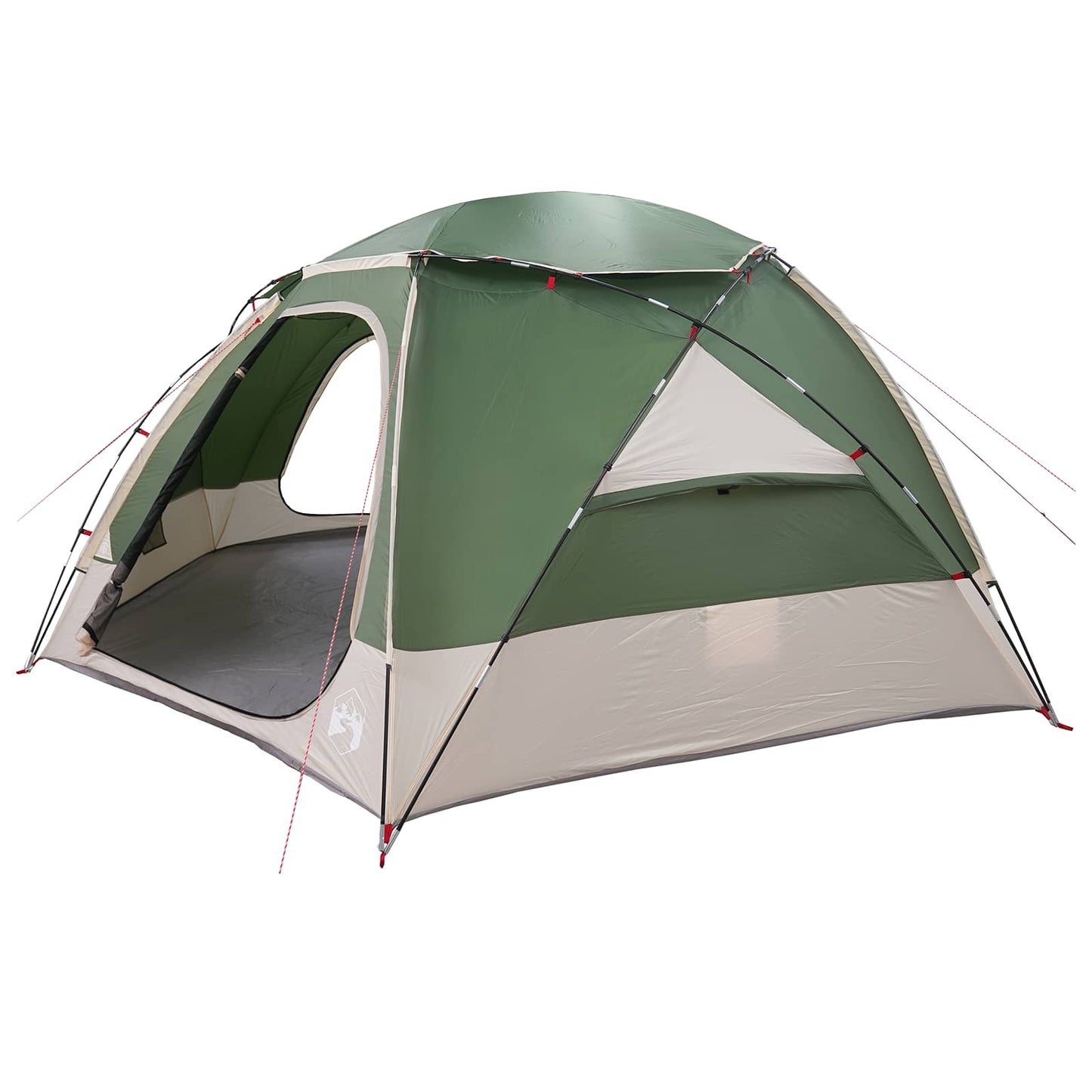 Kuppelzelt mit abnehmbarem Regenfly 8 Personen Grün