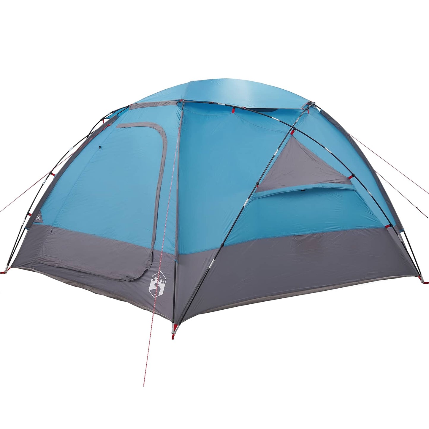 Kuppelzelt mit abnehmbarem Regenfly 8 Personen Blau