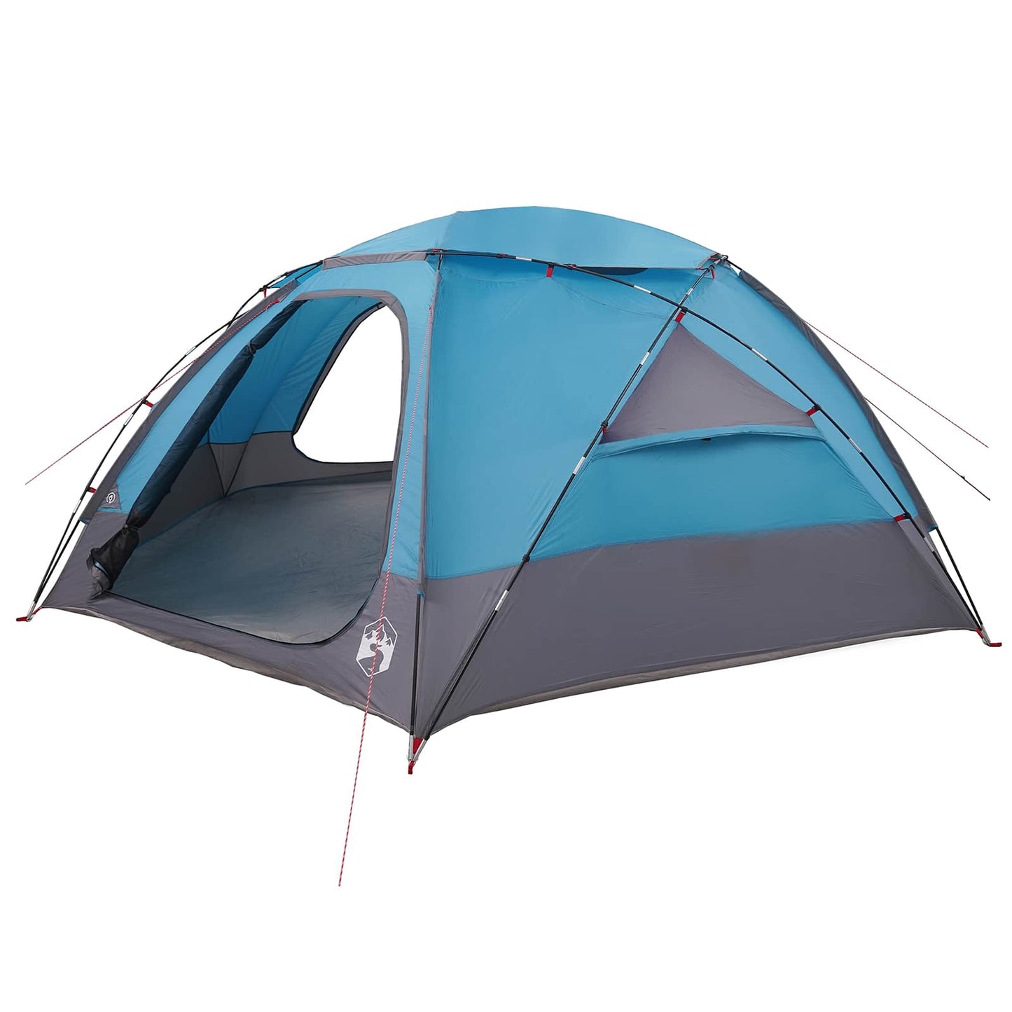 Kuppelzelt mit abnehmbarem Regenfly 12 Personen Blau