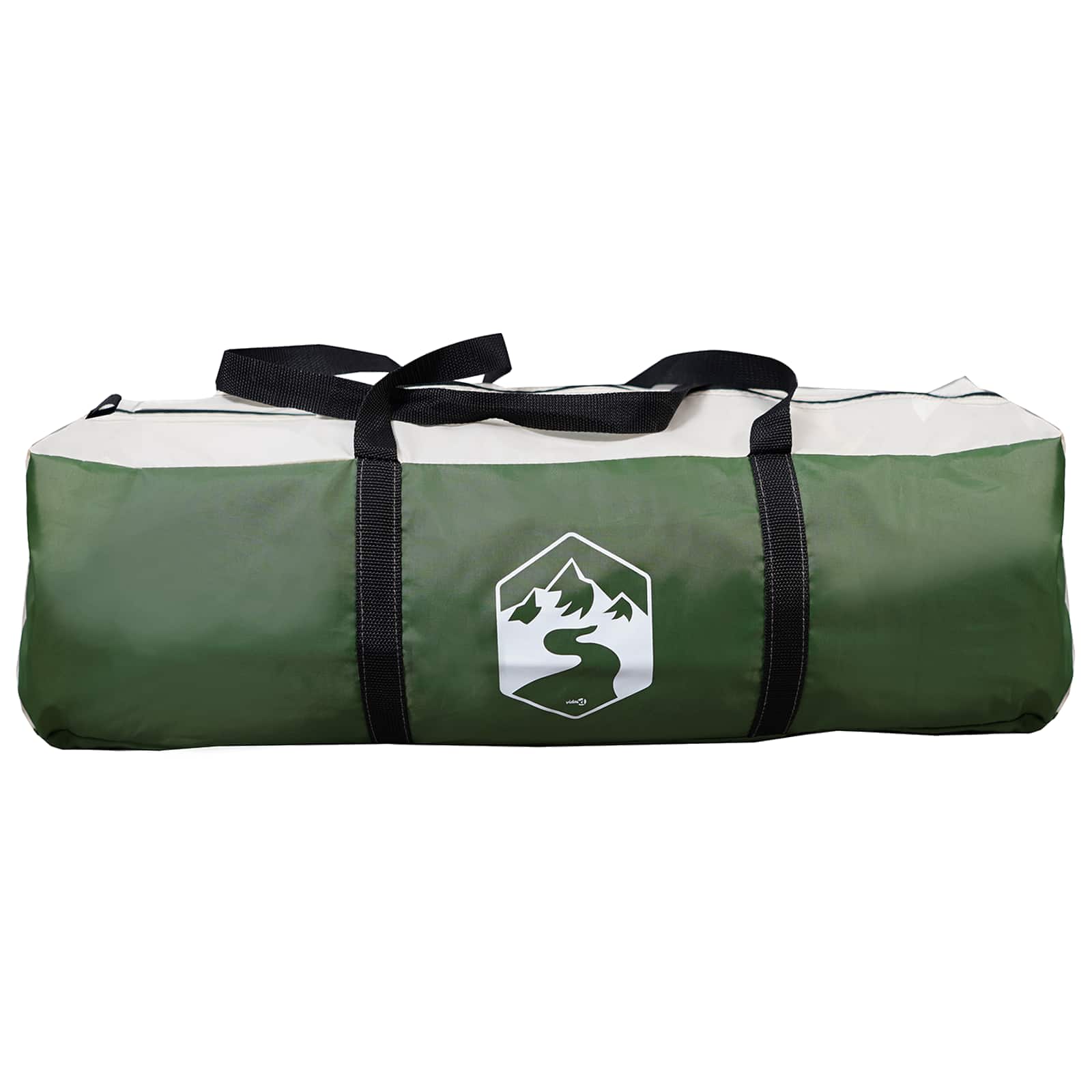 Familienzelt 5 Personen Grün 185T Polyester mit PU-Beschichtung