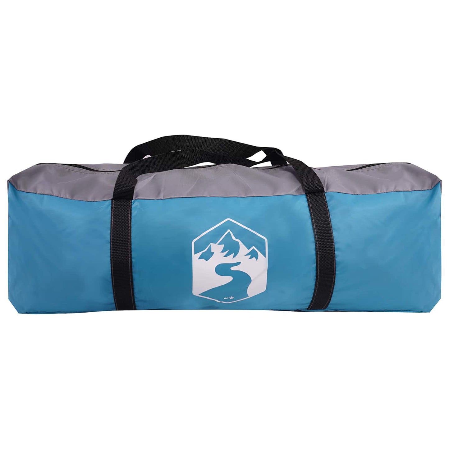 Familienzelt 5 Personen Blau 185T Polyester mit PU-Beschichtung
