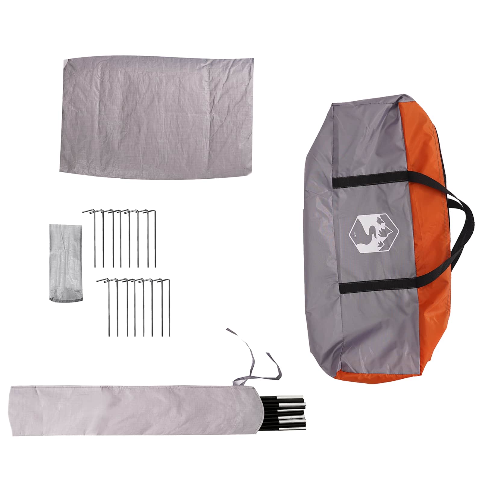 Familienzelt 5 Personen Grau und Orange