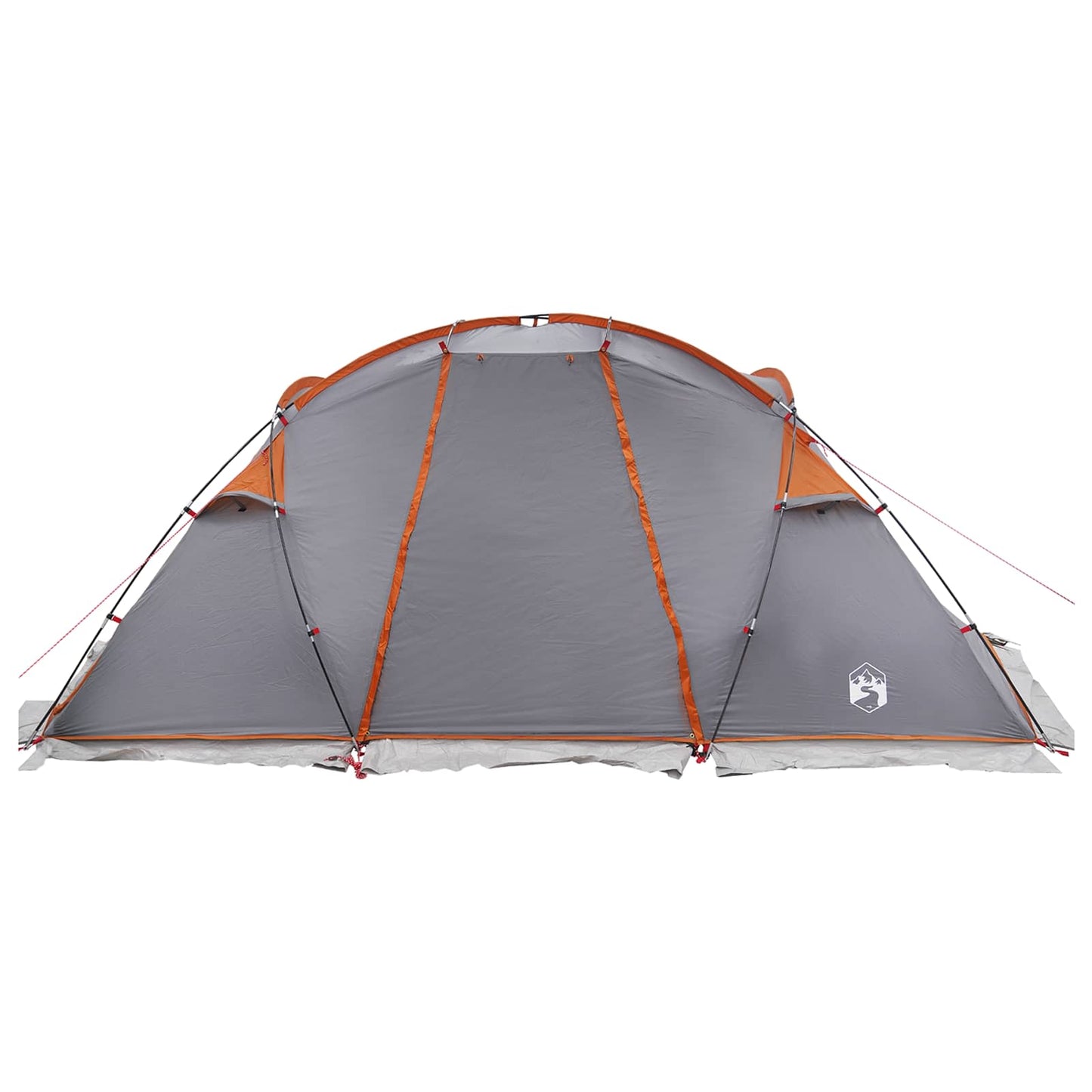 Tunnelzelt 520 x 260 x 175 cm Grau und Orange
