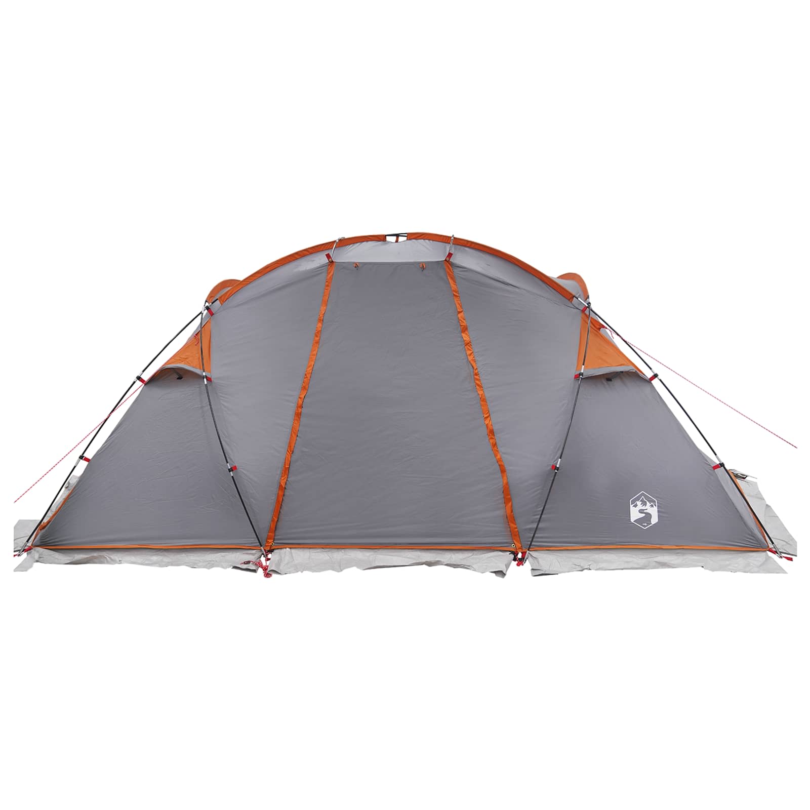 Tunnelzelt 520 x 260 x 175 cm Grau und Orange