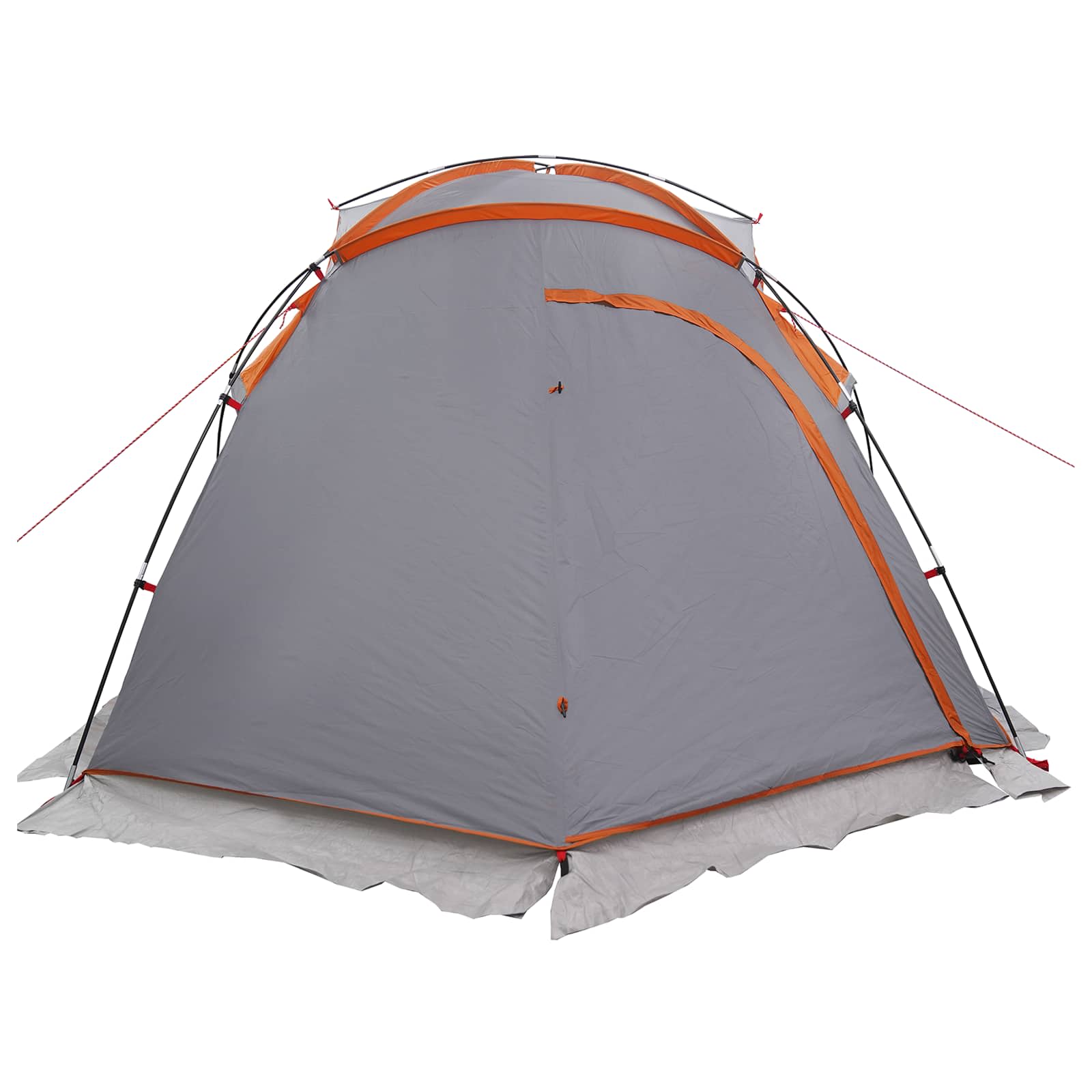 Tunnelzelt 520 x 260 x 175 cm Grau und Orange