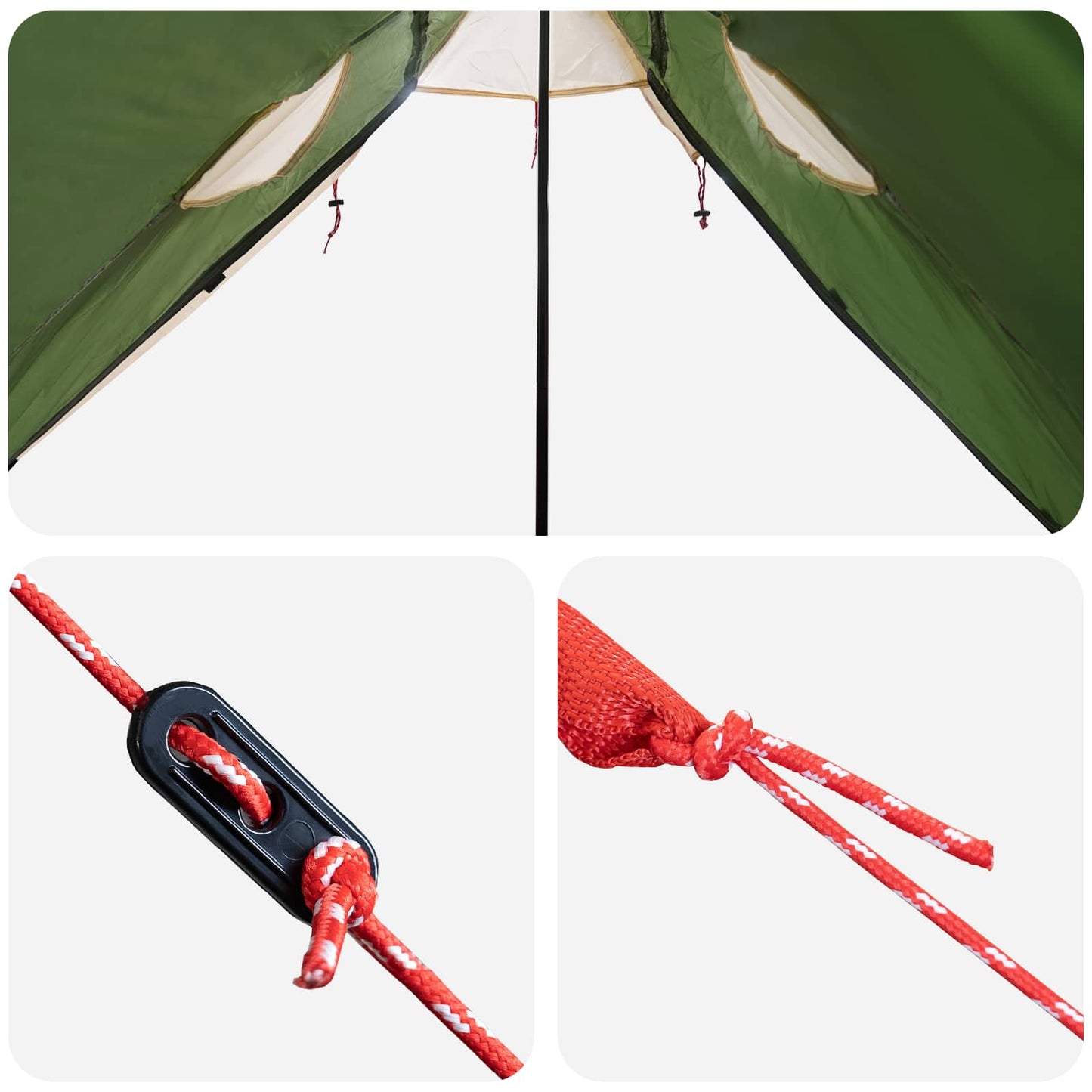 2-in-1 Regenponcho mit Kapuze 262 x 126 x 130 cm Grün