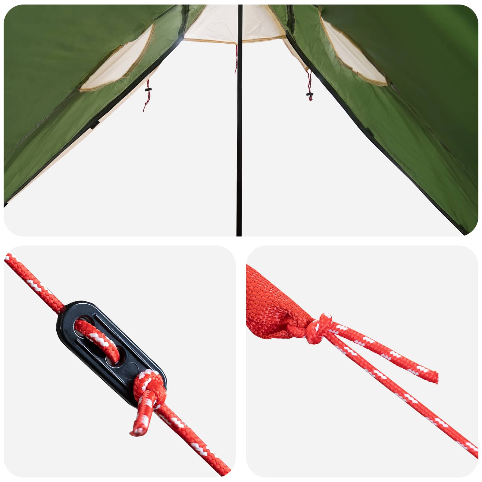 2-in-1 Regenponcho mit Kapuze 262 x 126 x 130 cm Grün