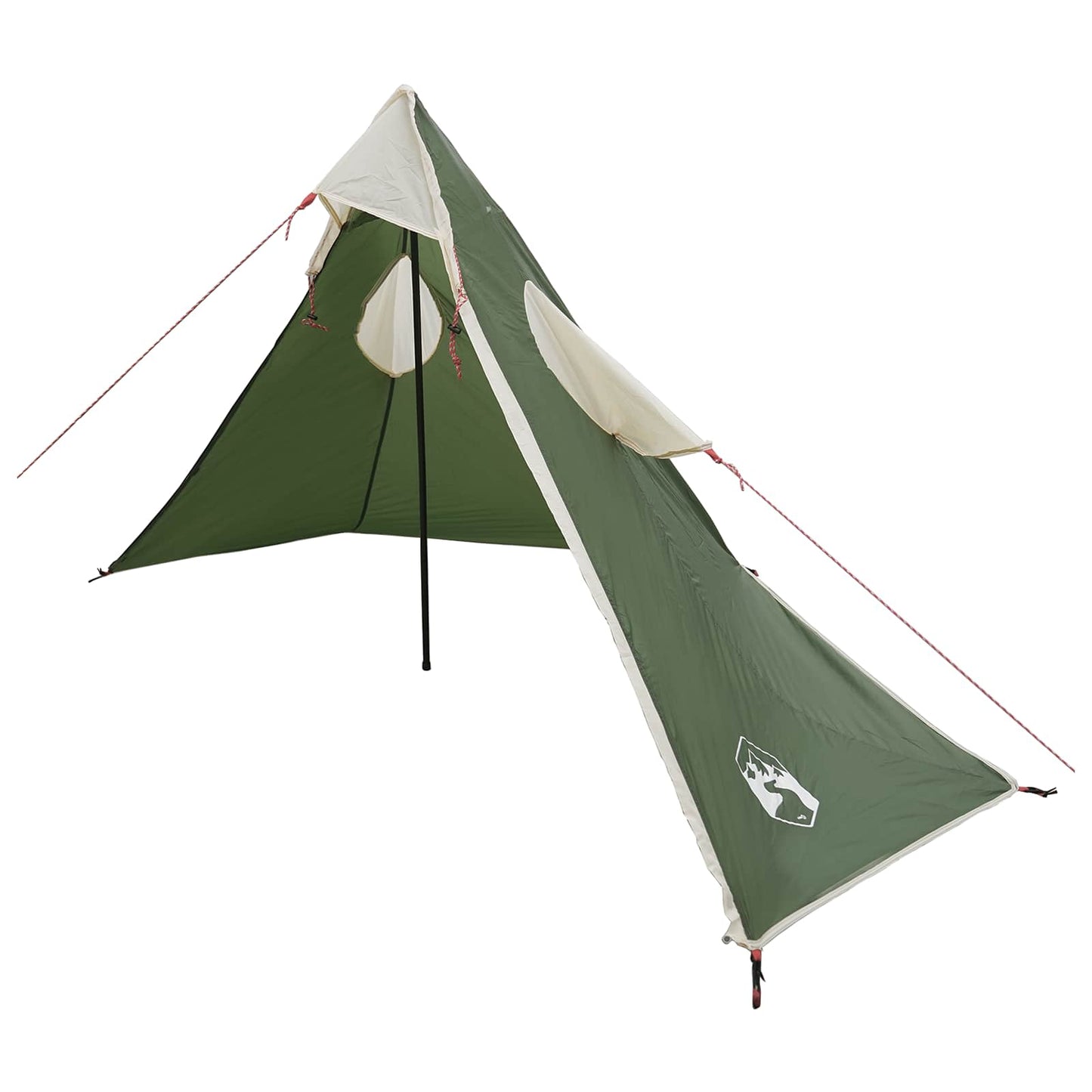 2-in-1 Regenponcho mit Kapuze 262 x 126 x 130 cm Grün
