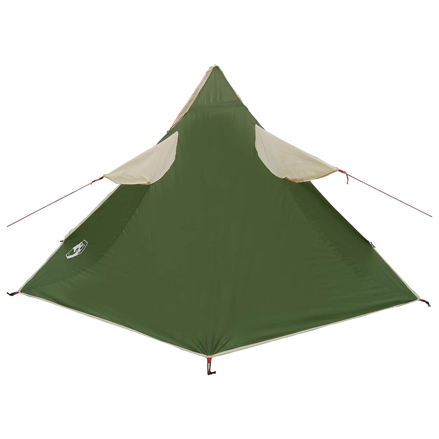 2-in-1 Regenponcho mit Kapuze 262 x 126 x 130 cm Grün