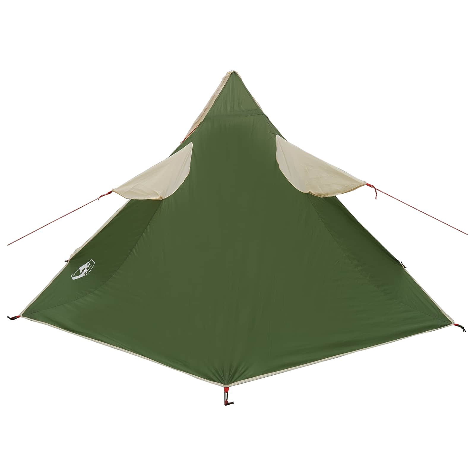 2-in-1 Regenponcho mit Kapuze 262 x 126 x 130 cm Grün