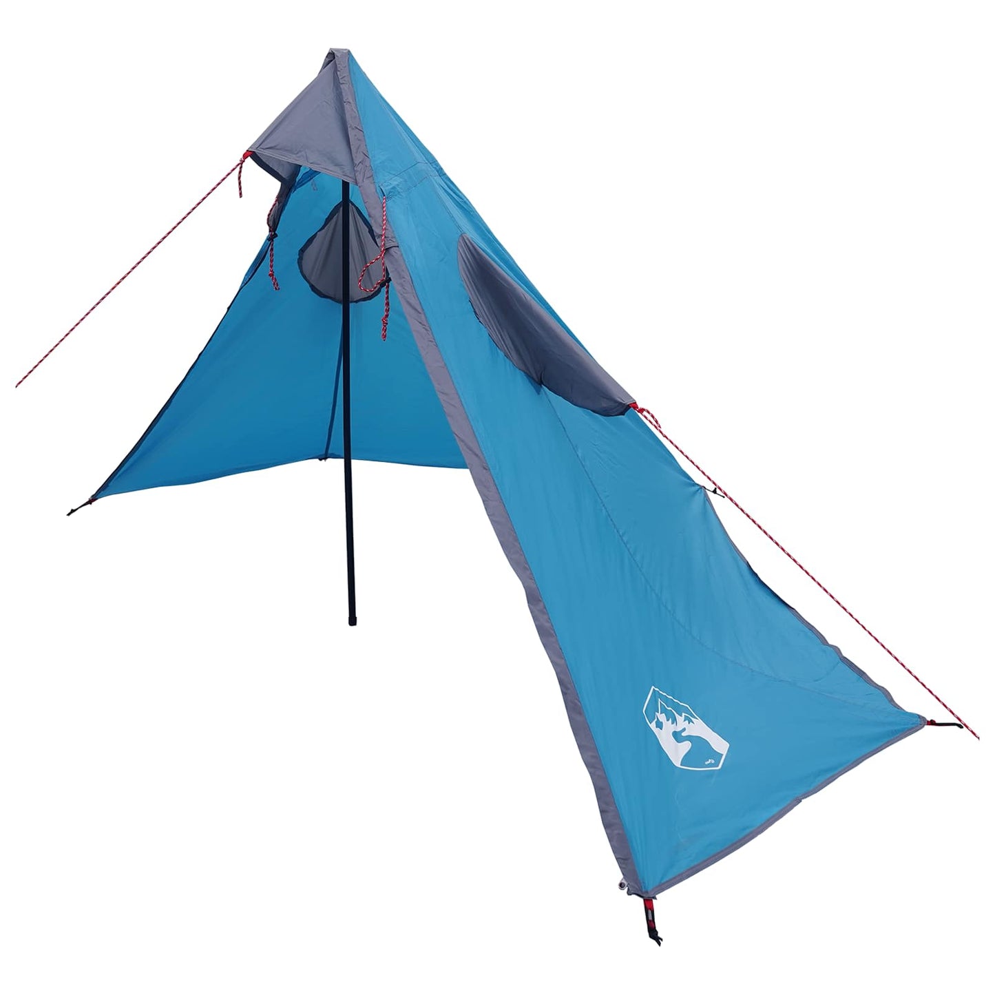 2-in-1 Regenponcho mit Kapuze 262 x 126 x 130 cm Blau