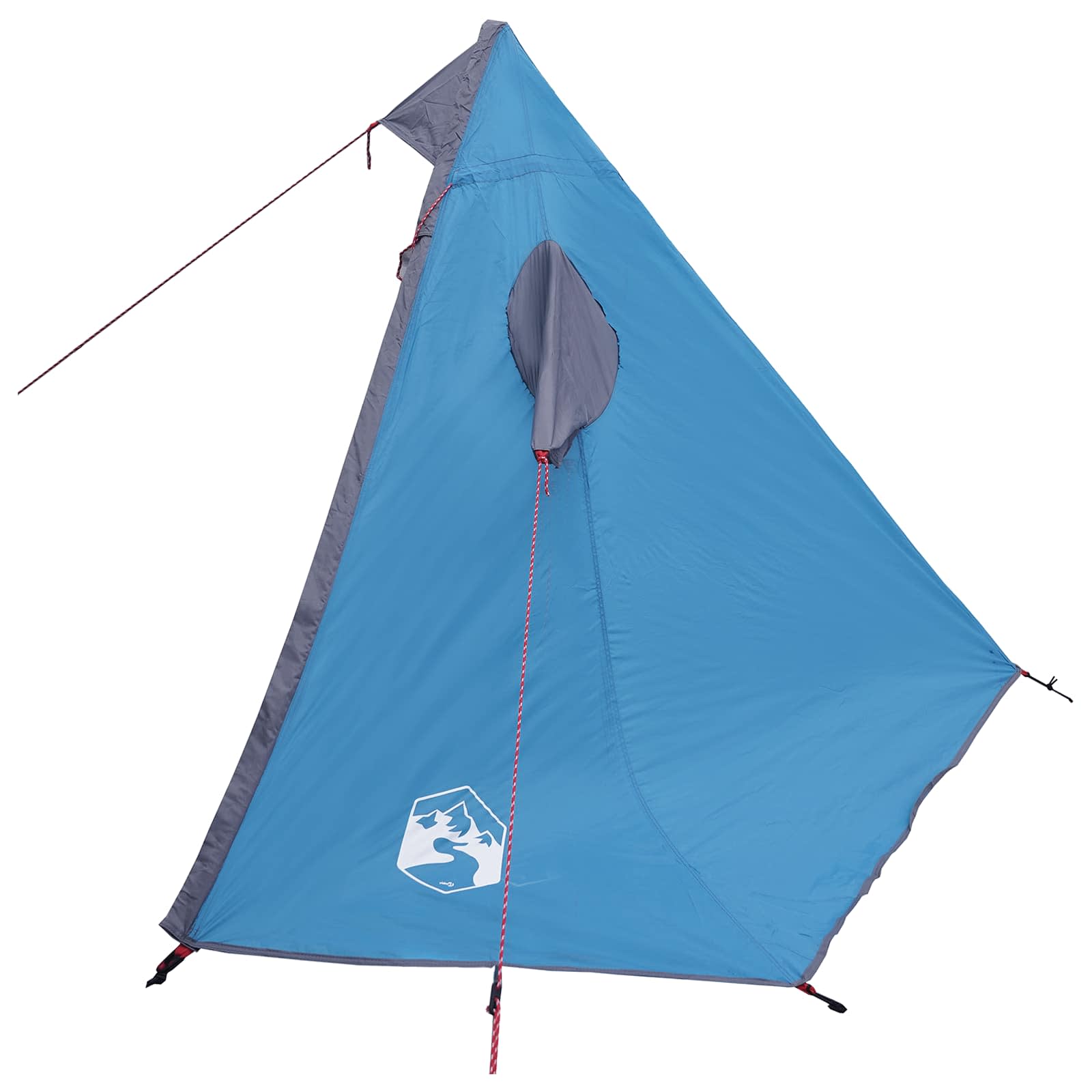 2-in-1 Regenponcho mit Kapuze 262 x 126 x 130 cm Blau