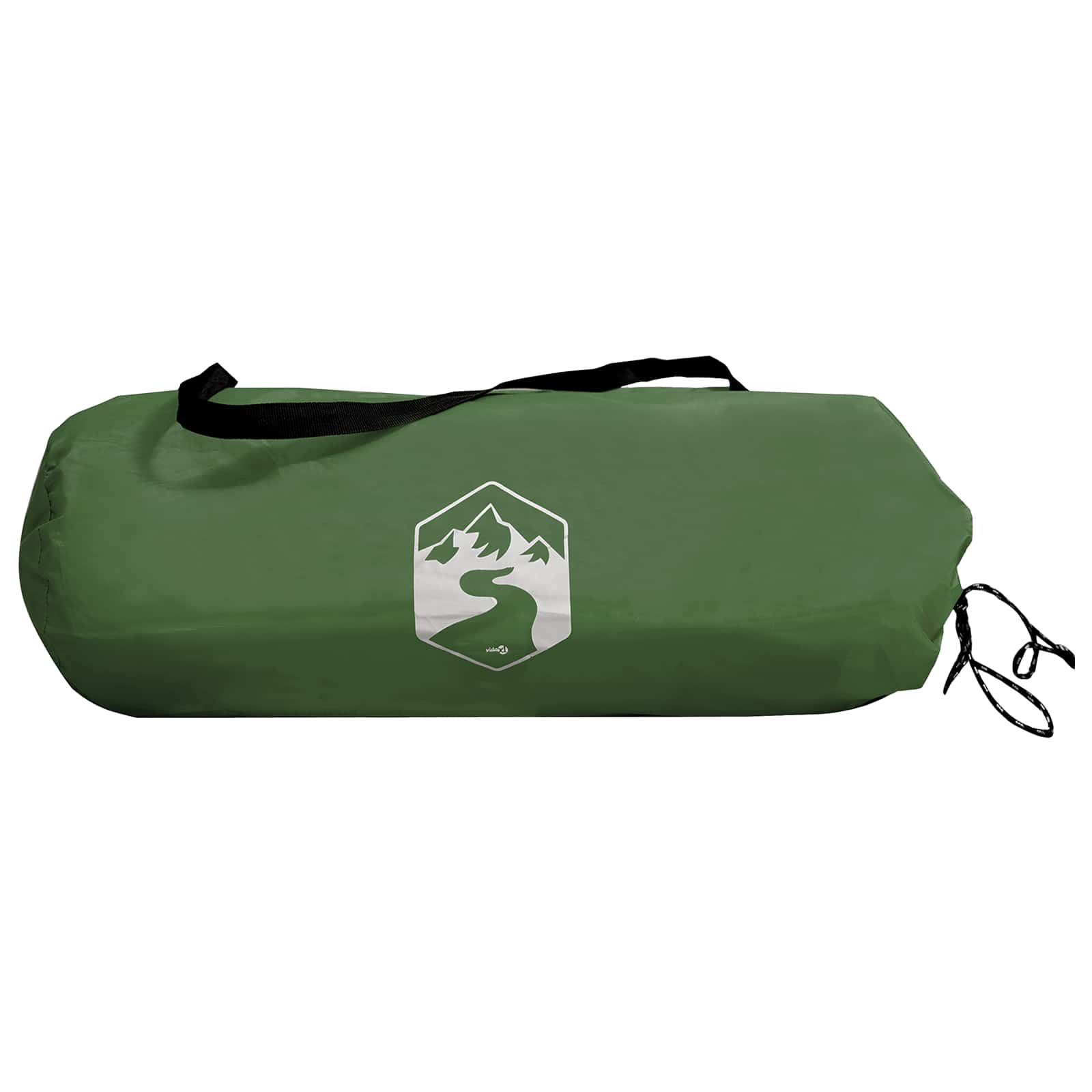 Trekkingzelt 2 Personen Grün 185T Polyester mit PU-Beschichtung