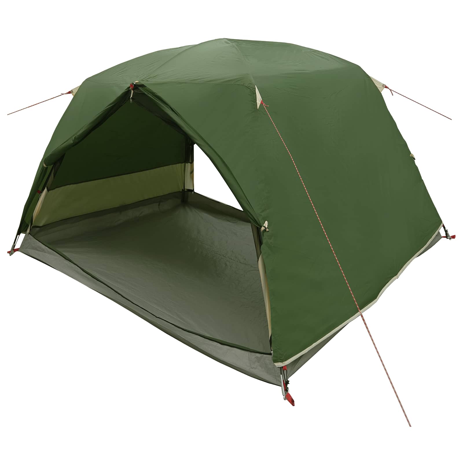 Trekkingzelt 2 Personen Grün 185T Polyester mit PU-Beschichtung