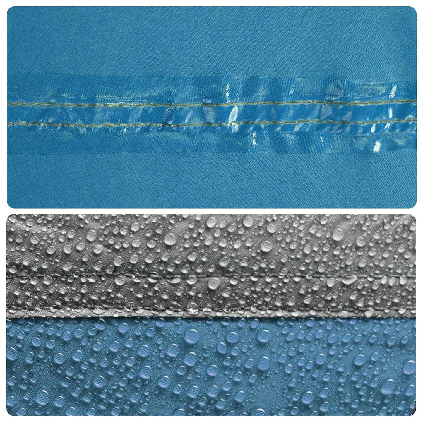 Trekkingzelt 2 Personen Blau 185T Polyester mit PU-Beschichtung