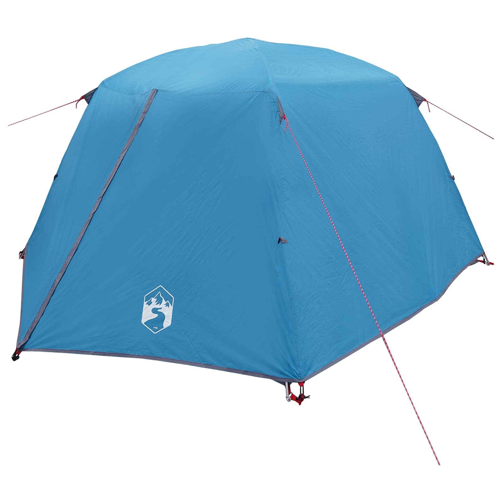 Trekkingzelt 2 Personen Blau 185T Polyester mit PU-Beschichtung