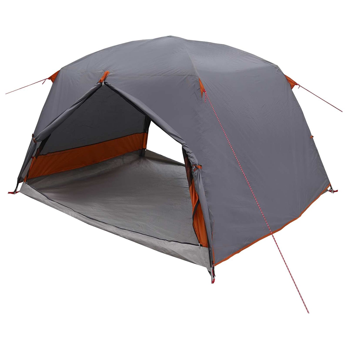 Trekkingzelt 2 Personen Grau und Orange