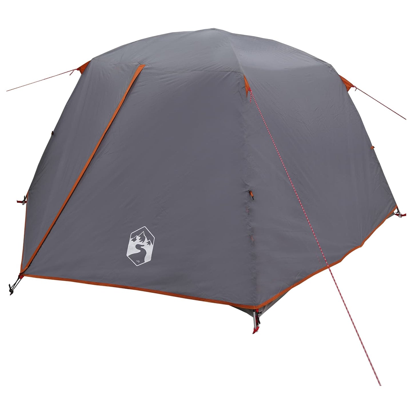 Trekkingzelt 2 Personen Grau und Orange