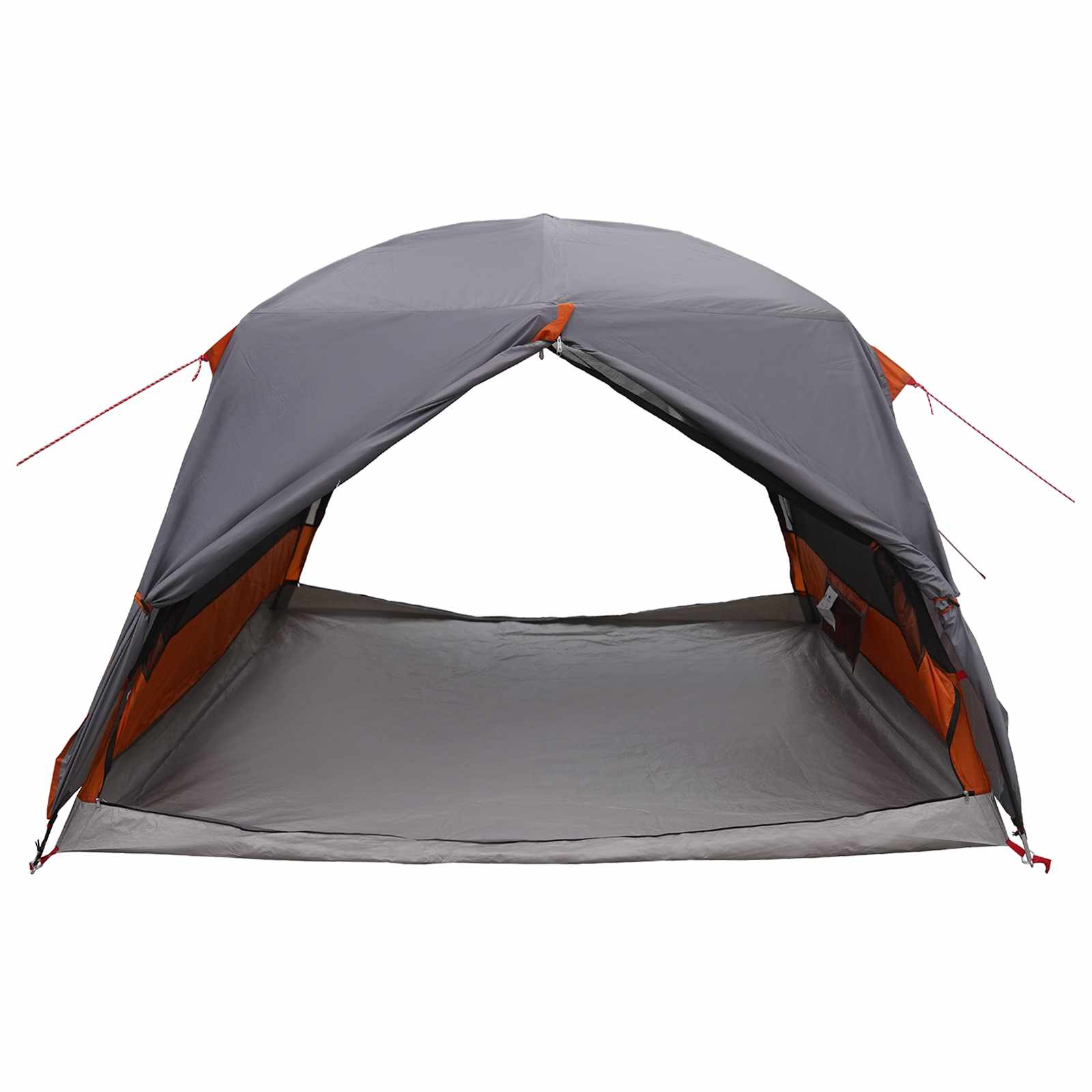 Trekkingzelt 2 Personen Grau und Orange