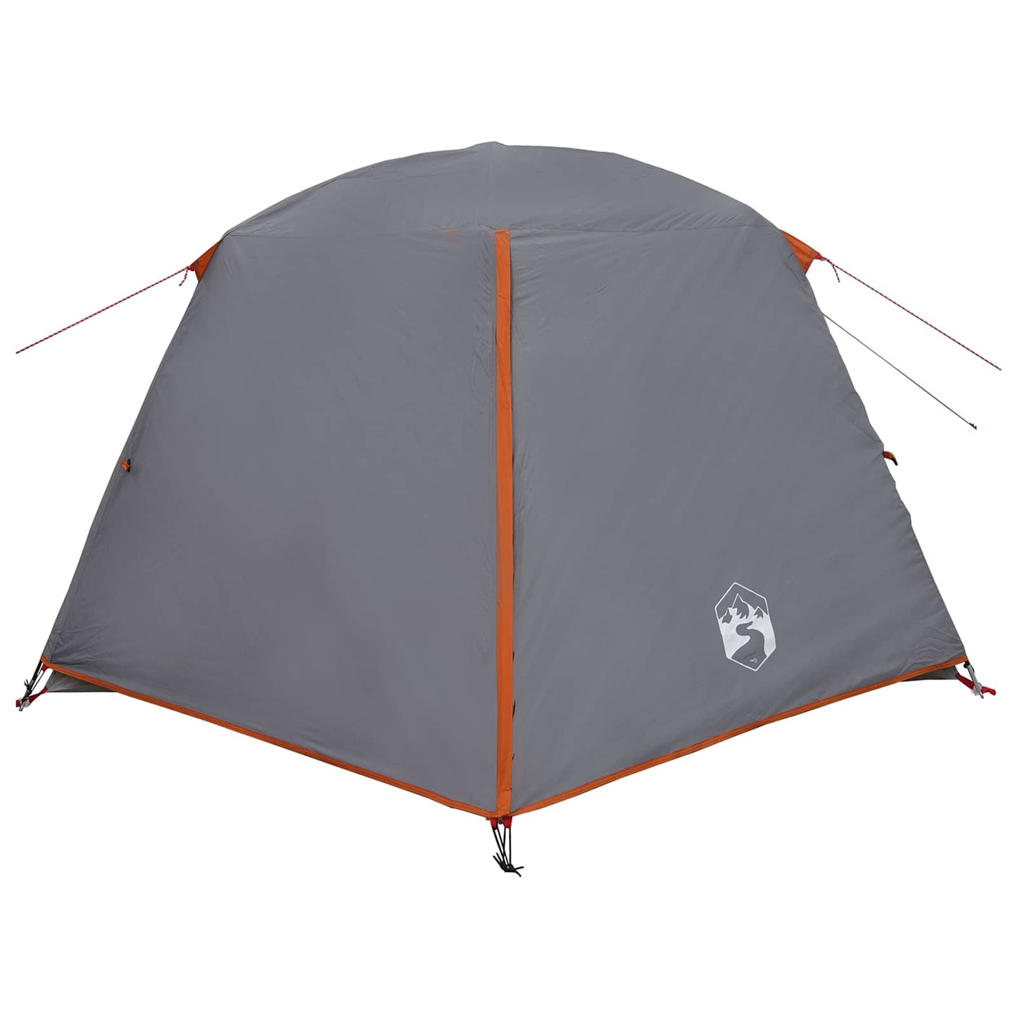 Trekkingzelt 2 Personen Grau und Orange