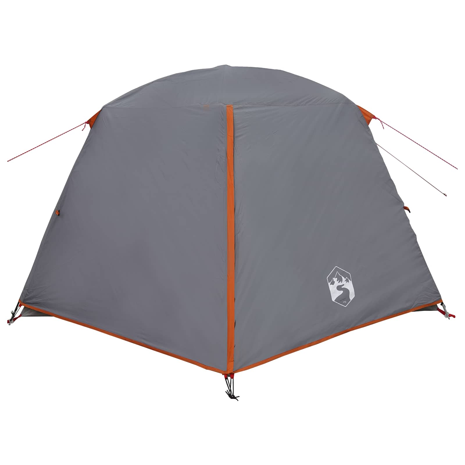 Trekkingzelt 2 Personen Grau und Orange