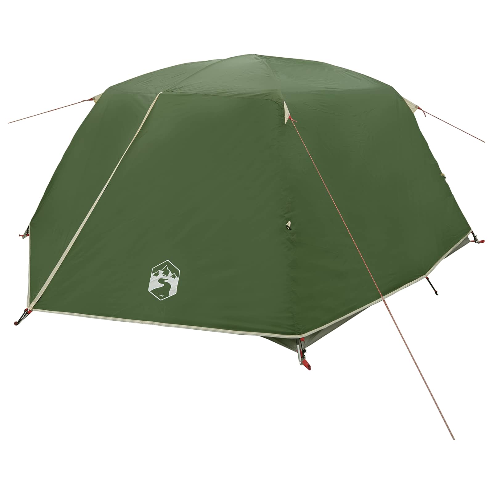 Trekkingzelt 4 Personen Grün 185T Polyester mit PU-Beschichtung