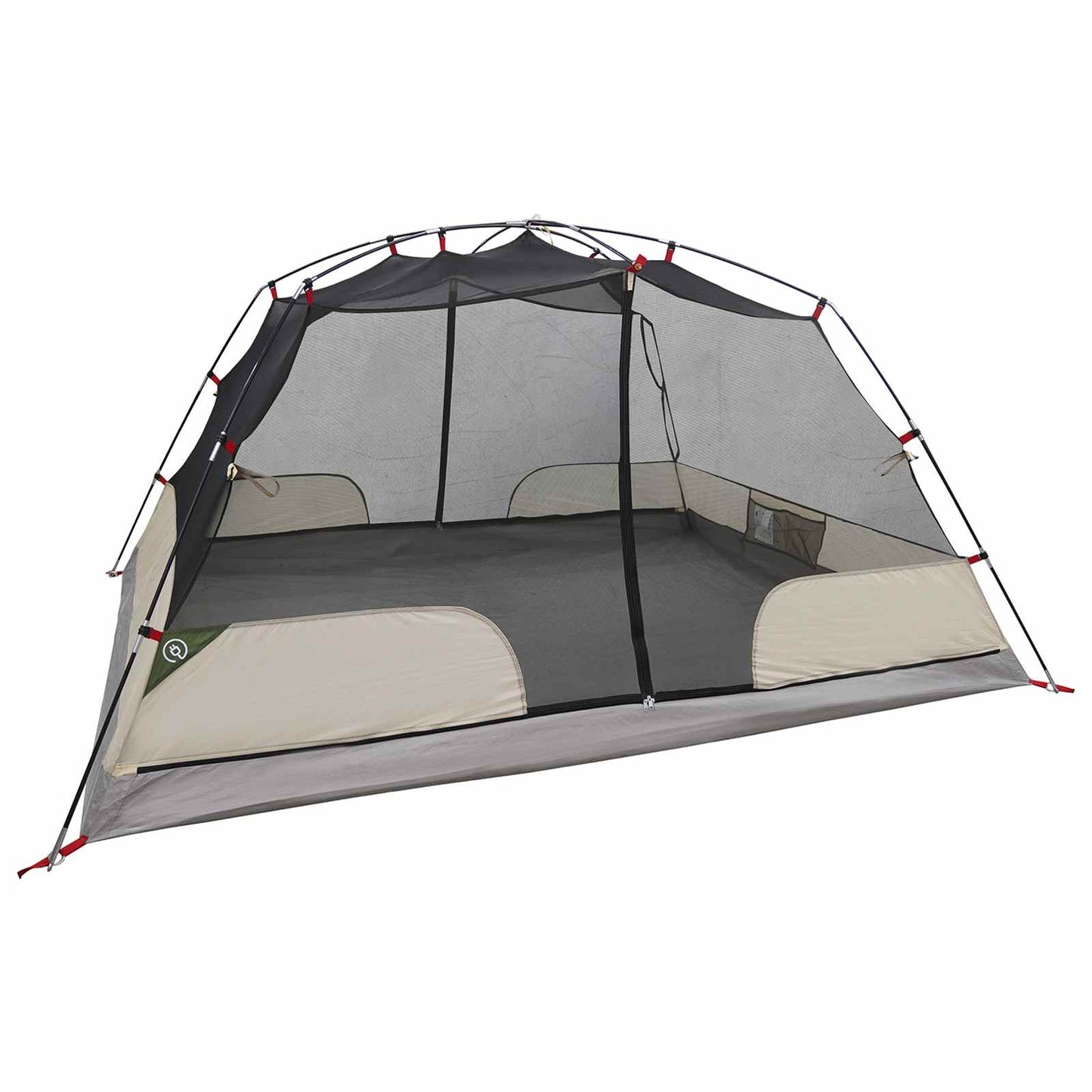 Trekkingzelt 4 Personen Grün 185T Polyester mit PU-Beschichtung