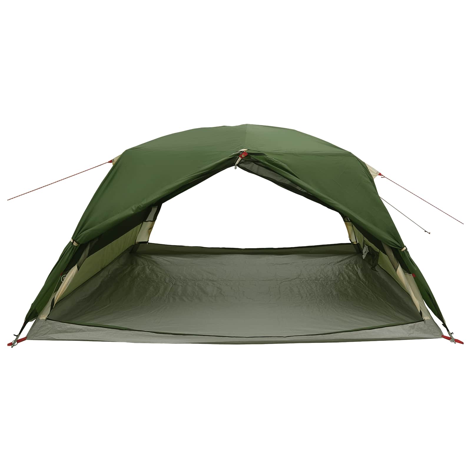 Trekkingzelt 4 Personen Grün 185T Polyester mit PU-Beschichtung