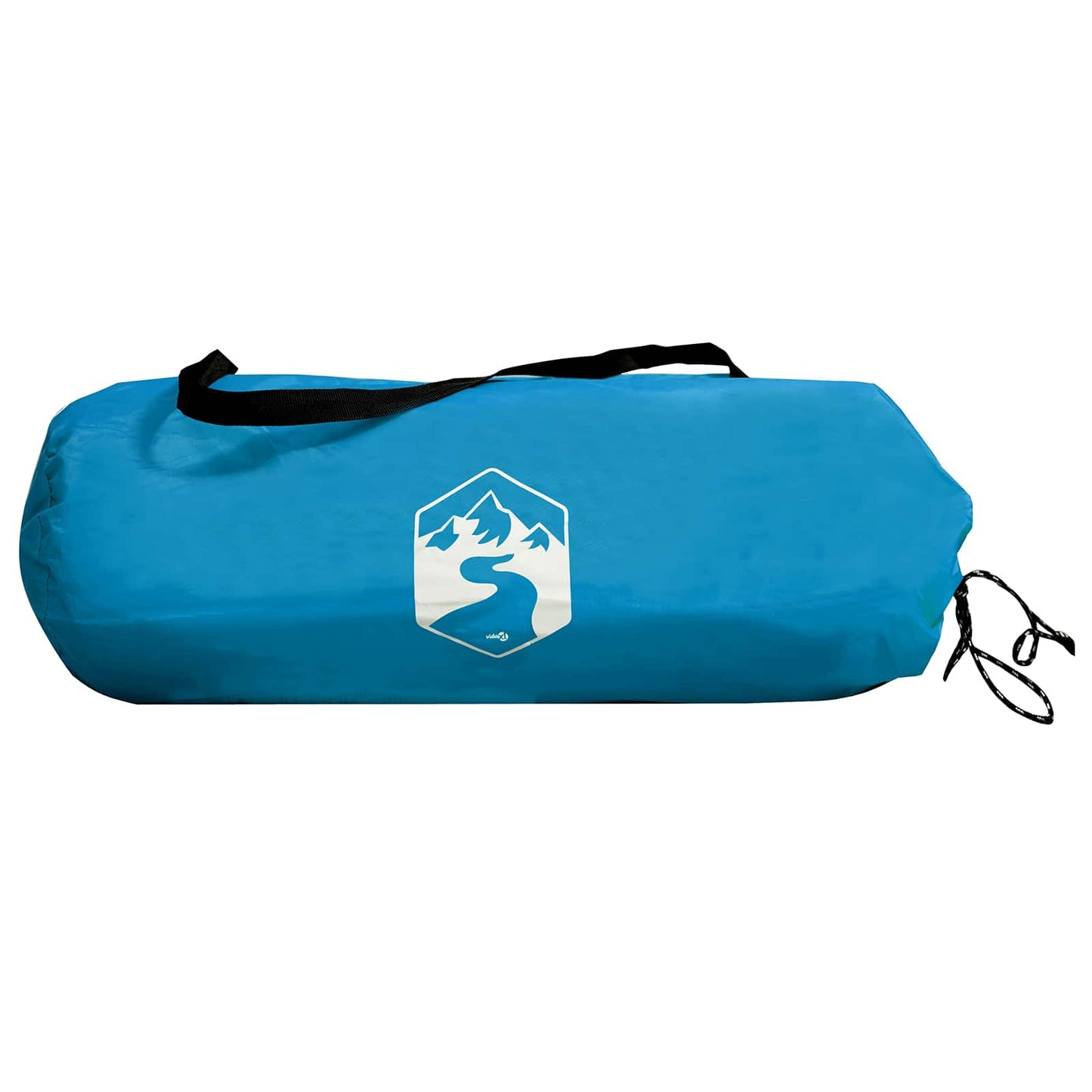 Trekkingzelt 4 Personen Blau 185T Polyester mit PU-Beschichtung