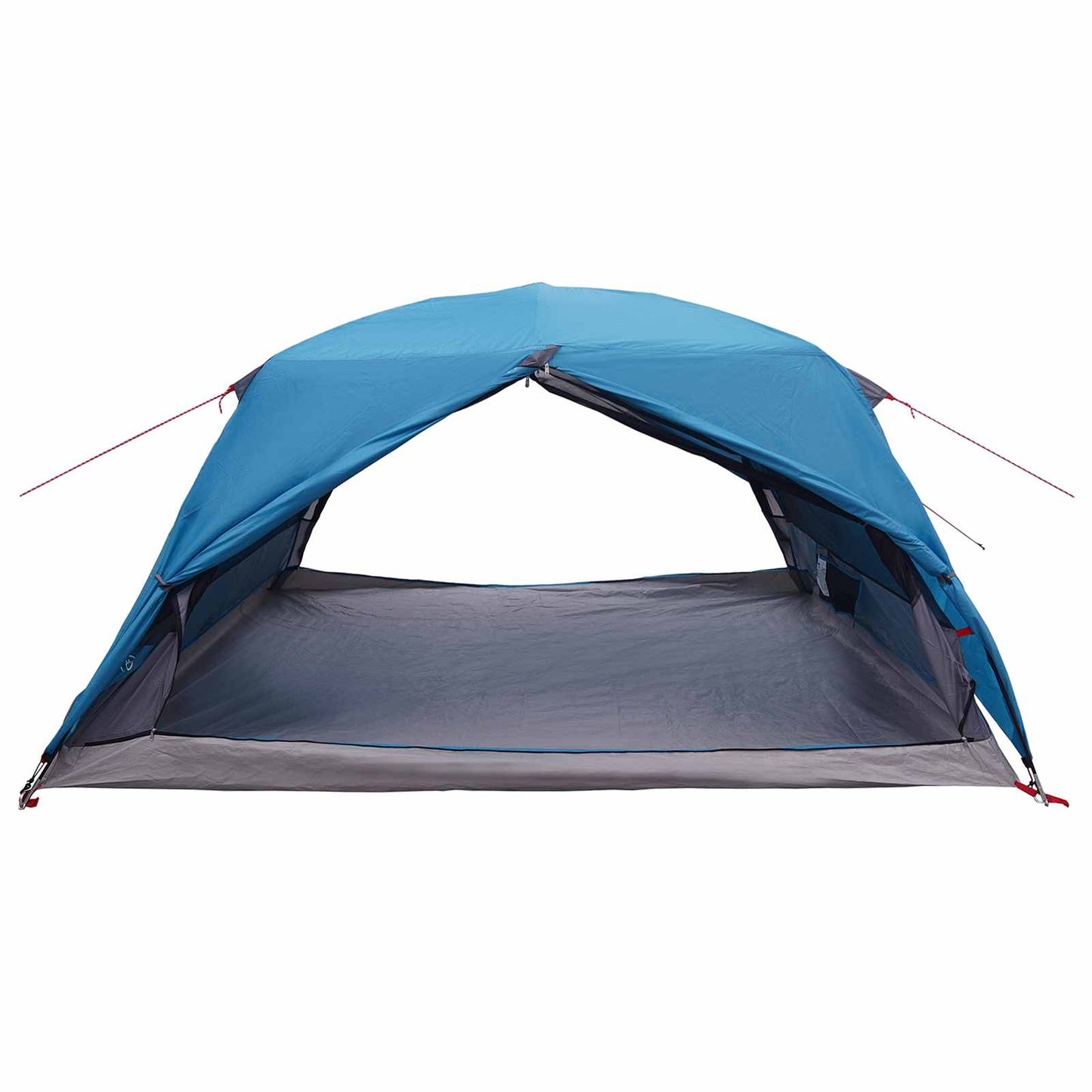 Trekkingzelt 4 Personen Blau 185T Polyester mit PU-Beschichtung