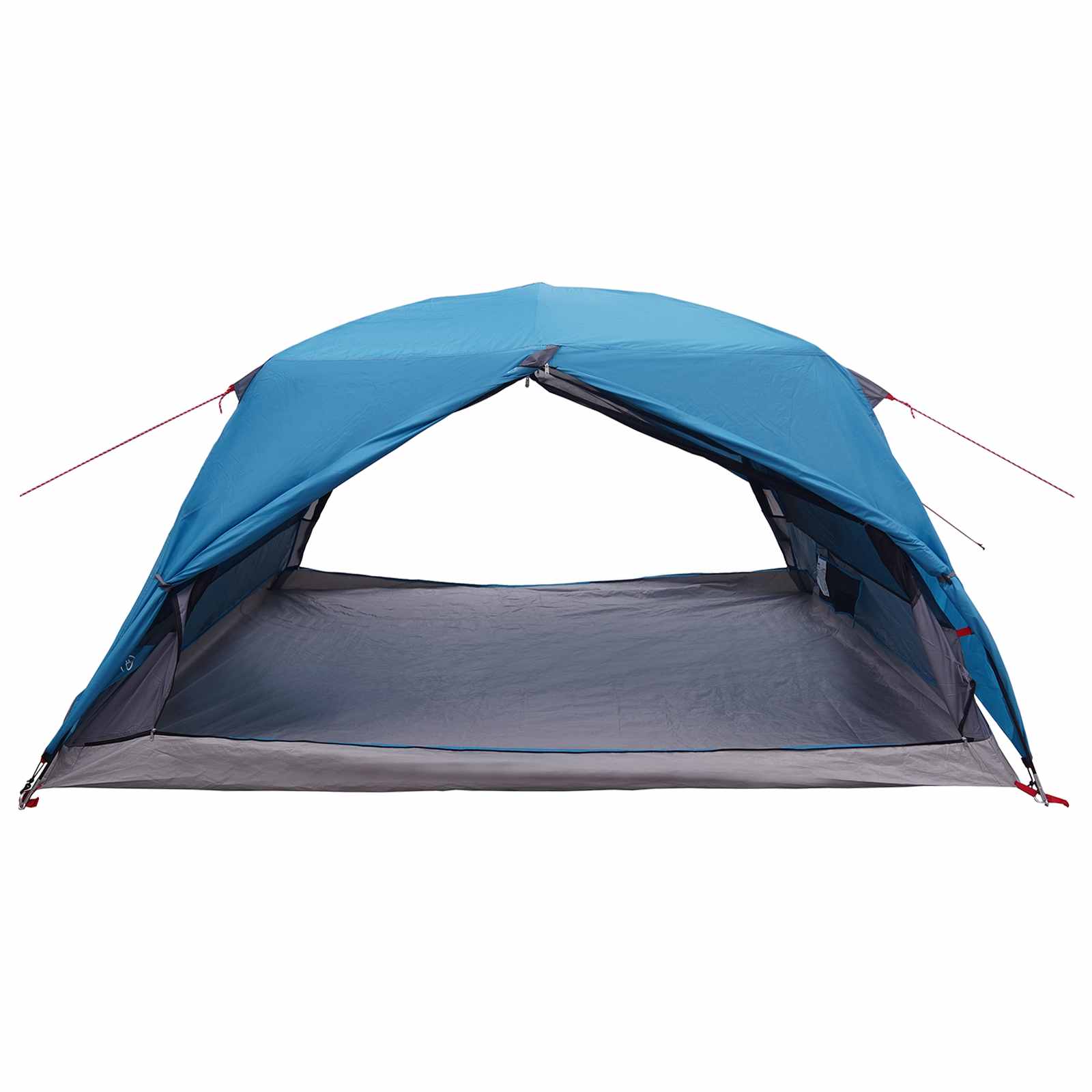 Trekkingzelt 4 Personen Blau 185T Polyester mit PU-Beschichtung