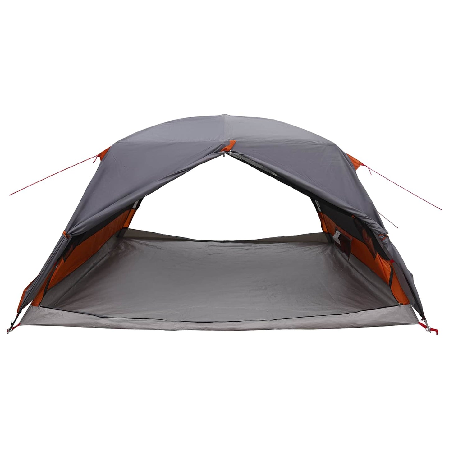 Trekkingzelt 4 Personen Grau und Orange