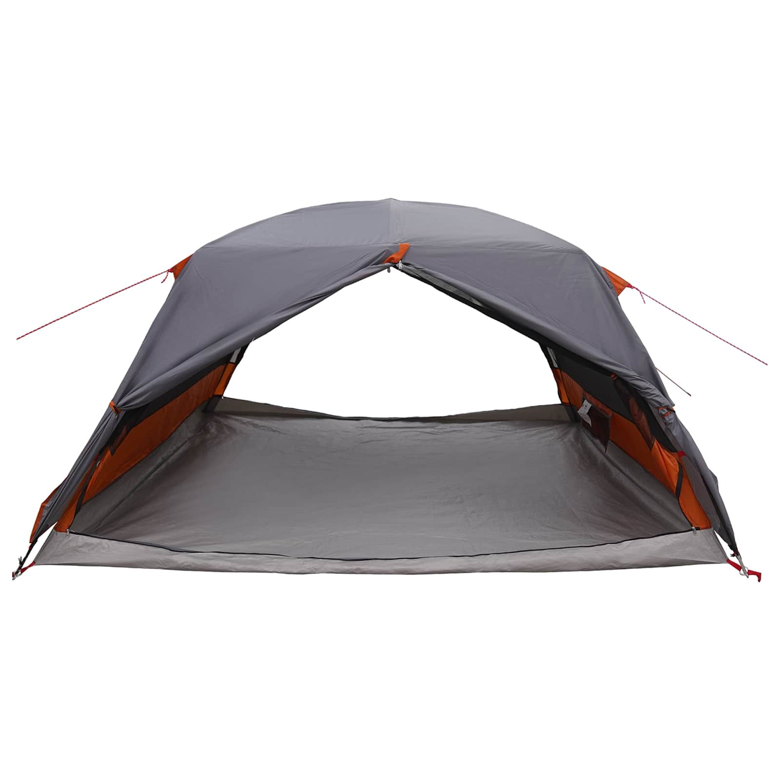 Trekkingzelt 4 Personen Grau und Orange