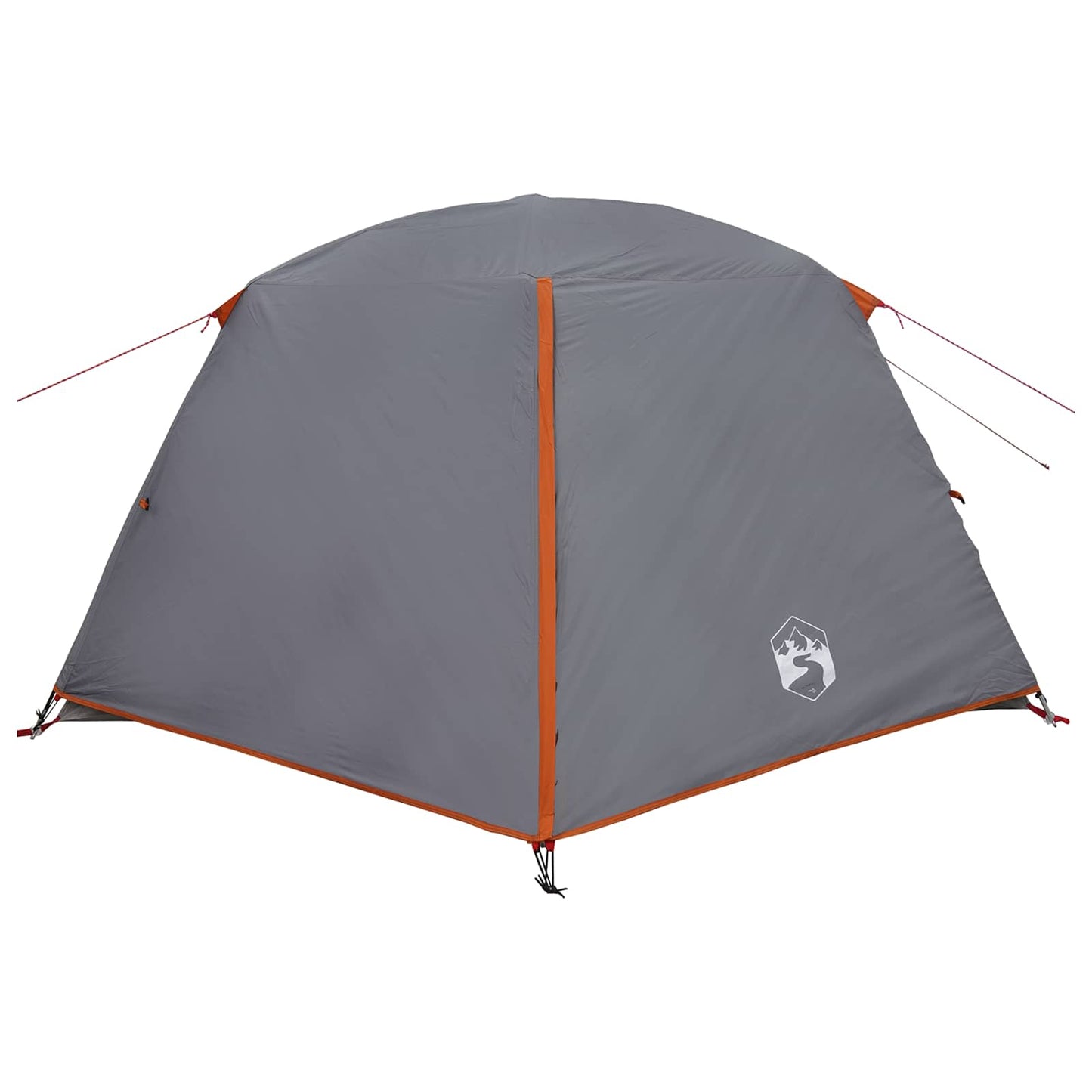 Trekkingzelt 4 Personen Grau und Orange